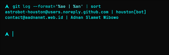Git Log User