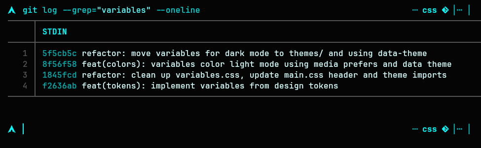 Git Log Grep